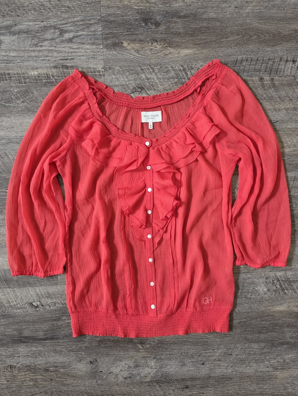 New Gilly Hicks Flowy/Ruffled Blouse